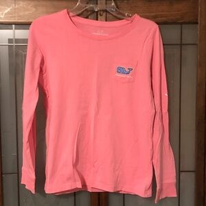Vineyard Vines Kids Pink Long Sleeve Tee